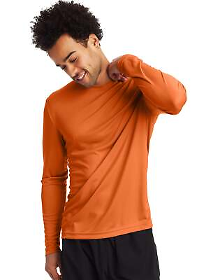 #ad Hanes Men#x27;s Long Sleeve T Shirt Men Cool DRI Performance Athletic Wicking XS 3XL $13.00