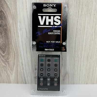 #ad RARE Vintage Sony The Mini Remote RM K5U2 for Sony VCRs amp; Sony TVs NEW SEALED $79.95