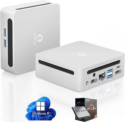 #ad Mini PC Windows 11 HTPC Media Server Small Desktop Computer AMD Ryzen 5 4... $376.48
