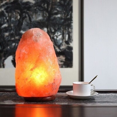 #ad Himalayan pink salt lamp Crystal Rock Salt Lamp 5 to 6 lbDimmer switch $20.45