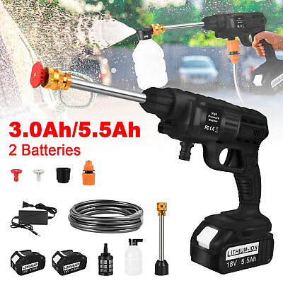 #ad Portable Cordless Electric High Pressure Water Spray Gun Car Washer Cleaner Tool $29.99