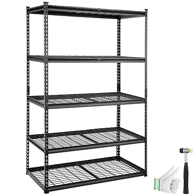 #ad 5 Tier Metal Storage Shelving Unit 24quot;D x 48quot;W x 72quot;H Storage Rack Shelf $109.99