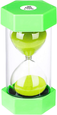#ad Sand Timer 30 Minute Hourglass Timer Plastic Sand Clock 30 Minutes Big Green San $12.70