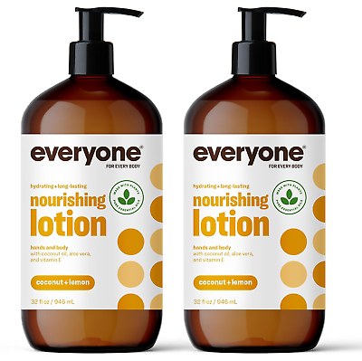 #ad Everyone Nourishing Hand and Body Lotion 32 Ounce Pack of 2 Coconut and Lemon $34.92
