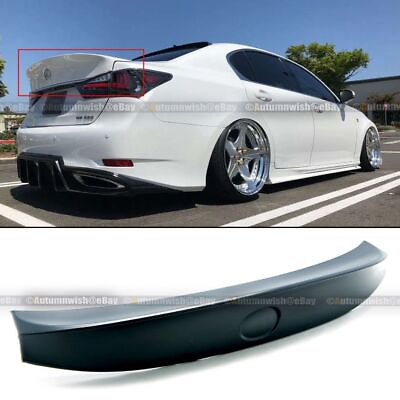 #ad For 13 20 Lexus GS350 GS200T GSF WD Style Unpainted Trunk Lip Wing Spoiler $109.99