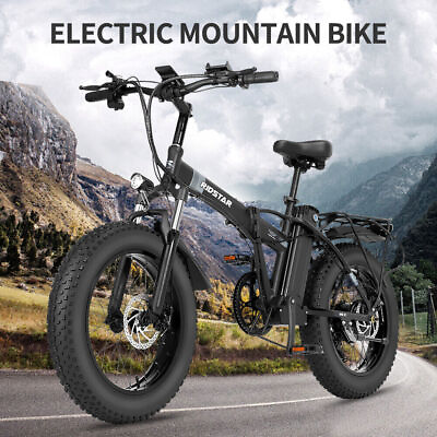 #ad Ridstar E Bike 20quot; Fat Tire 1000W 48V Electric Folding Mountain Electric Bicycle $819.89