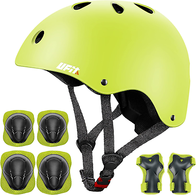 #ad Kids Protective Gear Set and HelmetBoys Girls Adjustable Helmet with Pads Se... $37.99