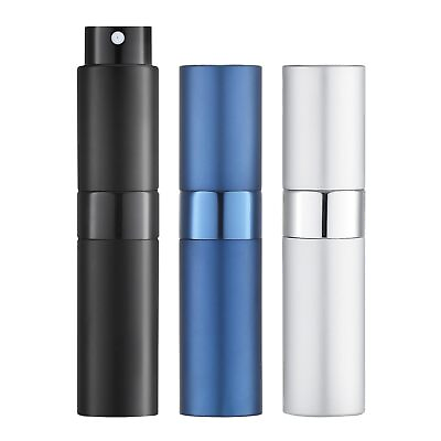 #ad 8ML Atomizer Perfume Spray Bottle for Travel 3 PCS Empty 3 Colors $19.27