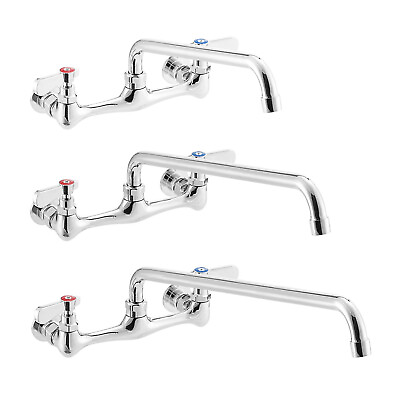 #ad Wall Mount Kitchen Sink Faucet 8quot; Center NSF Commercial Restaurant Laundry $64.95