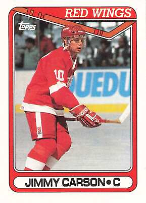#ad 1990 91 NHL Topps #231 Jimmy Carson Red Wings $0.99