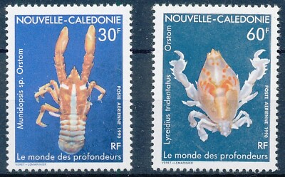 #ad BIN19636 New Caledonia 1990 Marine Life good set very fine MNH Airmail Stamps $1.50
