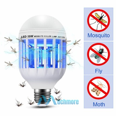 #ad Mosquito Fly Insect Bug Pest Killer Zapper UV LED Lamp Light Bulb 15W E26 27 $10.71