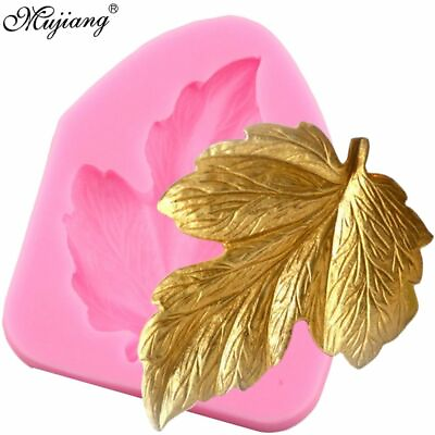 #ad Large Leaf Silicone Mold Leaves DIY Cake Decorating Tools Candy Chocolate Moulds $14.65
