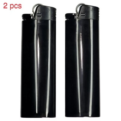 #ad 2PCS LIMITED EDITION All Black BiC Lighter Classic Maxi $13.99