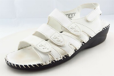 #ad I Heart Comfort Size 10 M White Slingback Synthetic Women Sandal Shoes $12.99
