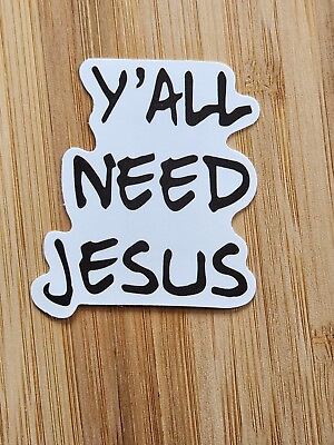 #ad Jesus Sticker Laptop Sticker FUNNY Sticker Comedy Sticker Joke Decal $1.05
