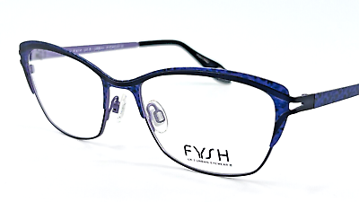 #ad FYSH 3577 Women#x27;s Metal Eyeglass Frame 719 Purple Violet 54 17 $101.97