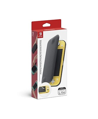 #ad Nintendo Switch Lite Flip Cover amp; Screen Protector Black New In Box $16.80