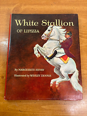 #ad 1964 White Stallion of Lipizza by Marguerite Henry 1st Printing Hardcover w DJ $17.95
