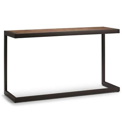 #ad Simpli Home Console Table 52quot; Solid Acacia Wood Metal Rustic Natural Aged Brown $217.06