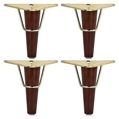 #ad 7 Inch 18 cm Wooden Furniture Legs Set of 4 Solid Wood Mid Century Modern ... $58.82