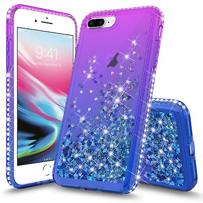 #ad Shinning Diamond Liquid Designed For Apple iPhone 7 8 Case 2 Tone Diamond $12.97