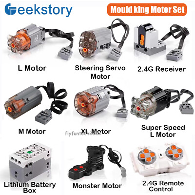 #ad MOC Power Functions M L XL Servo Motor Remote Control Battery Box Blocks Kit $8.99