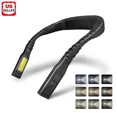 #ad USB LED Hanging Neck Light Book Reading Work Lamp Knitting Light Outdoor Camping $10.98