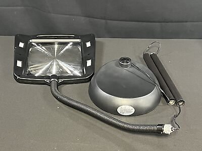 #ad Daylight24 402039 04 Full Page 8x10 Magnifier LED Lamp Black Used $35.39