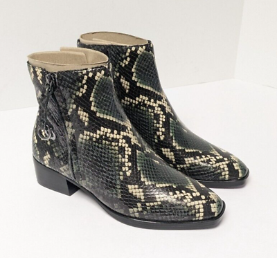 #ad Naturalizer Henry Ankle Boots Green Snake Women#x27;s 4 M $48.96