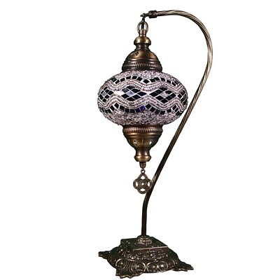 #ad KusKuus Handmade Table Lamp 18quot; Turkish Moroccan Swan Neck SNC14 FREE SHIPPING $58.99