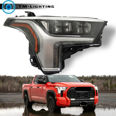 #ad Headlight W O Auto Leveling For Toyota Tundra 2022 2023 Right Passenger Side $405.81