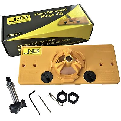#ad 35mm Concealed Hinge Jig Kit Adjustable Door Hinge Template for Cabinet Ins... $33.18