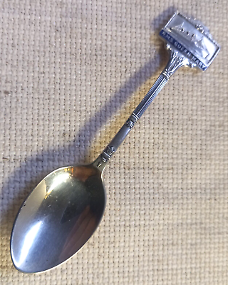 #ad Vintage RMS Queen Mary Silver Plate Spoon 1940s 1950s EPNS $11.00