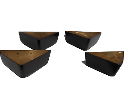 #ad 2 1 2quot; Walnut Finish Wood Triangle Furniture Leg HMR1043 Sectional Set of 4 legs $19.98