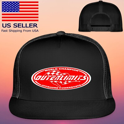 #ad Outerlimits Powerboats Racing Boat Adjustable Black Trucker Hat Cap Adult Size $25.99