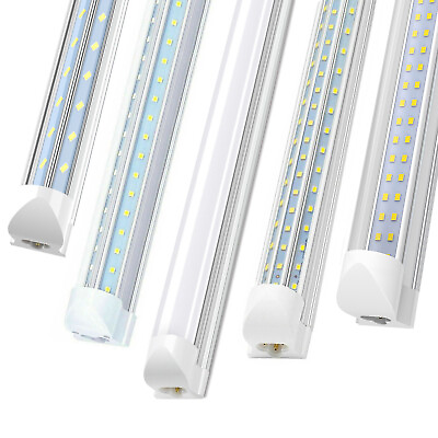 #ad 4FT 5FT 6FT 8FT T8 LED Tube Light Bulbs 6500K Integrated LED Shop Light Fixture $350.79