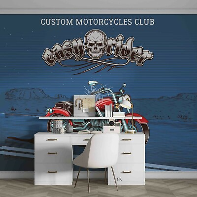 #ad 3D Custom Motorcycle Club Wallpaper Wall Mural Removable Self adhesive 790 AU $299.99