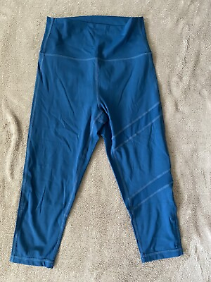 #ad Zyia womans size 4 blue athletic Capri leggings $9.95