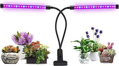 #ad Dual Head LED Grow Light 2 Dimmable Levels Grow Lamp Plant Light with Adjustable $21.99