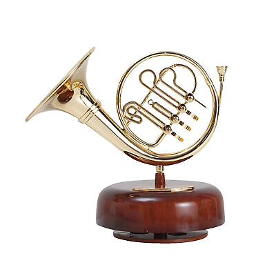 #ad French Horn Box Classical Wind Musicbox Twirling Box R2N0 $12.13