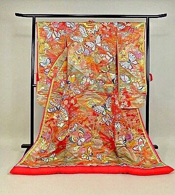 #ad Japanese Kimono Uchikake Wedding Pure Silk japan 1580 $470.00