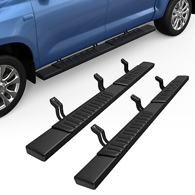 #ad 6quot; Black Running Board For 2007 2021 Toyota Tundra Crew Max Nerf Bar Side Step $138.96