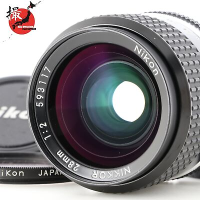 #ad Nikon Ai s AIS Nikkor 28mm f 2 MF Wide Angle Lens MINT w 2Caps Filter JAPAN $269.99