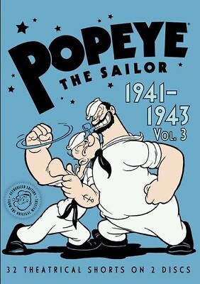 #ad Popeye the Sailor: Volume 3 1941 1943 New DVD $21.40