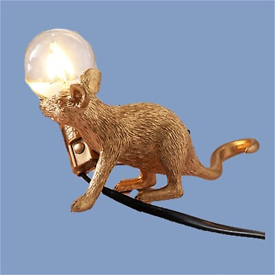 #ad Mouse Shape Table Lamp Resin 3 Styles Creative Desk Light Bedside Lamp Light ... $68.68