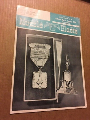 #ad RARE VINTAGE MUZZLE BLASTS MAGAZINE APRIL 1957 FREE SHIPPING $10.49