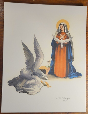 #ad Angel Holy Spirit Mary by Josyp Terelya Christian Religious Print 8.5 x 11 $10.00