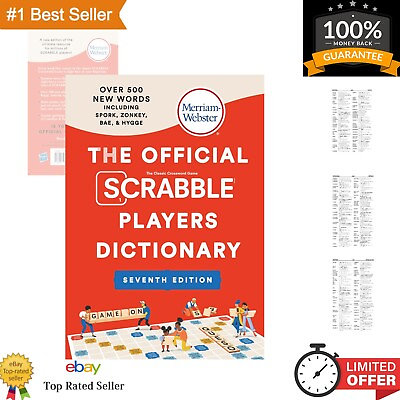 #ad Official SCRABBLE Players Dictionary 7th Edition 2023 Copyright Hardcover $14.33
