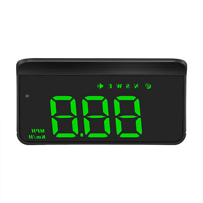 #ad Car Head Up Display GPS HUD Digital Speedometer Projector Speed Warning Alarm $23.93